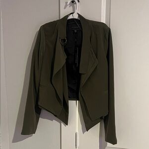 Metaphor Olive Draped Blazer